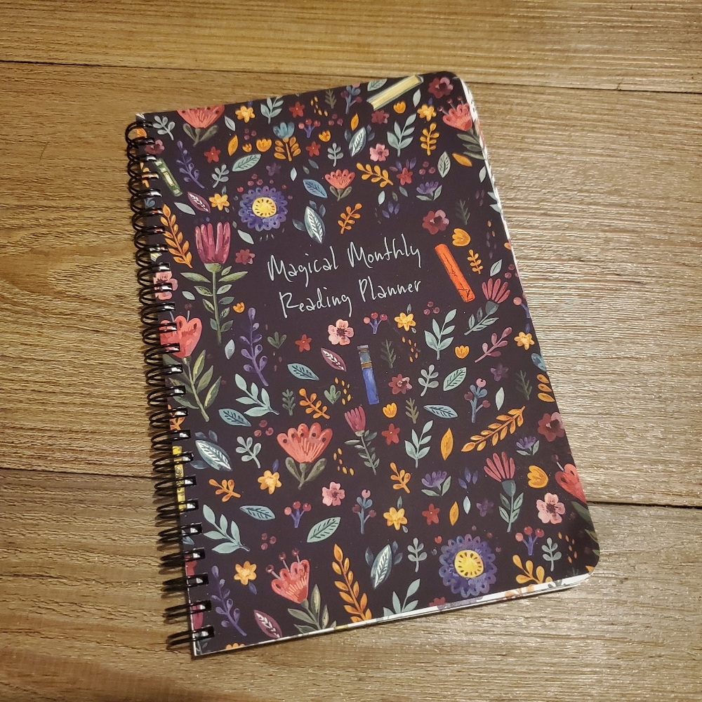Owlcrate Floral Reading Planner book